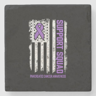 Dessous-de-verre En Pierre Équipe de soutien du cancer pancréatique Cancer du