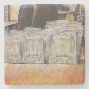 Dessous-de-verre En Pierre Équivalent lumineux des émotions passionnées