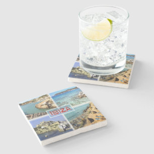 Dessous-de-verre En Pierre ES Ibiza ^ Cala Tarida - Ses Salinas - Vieille Vil