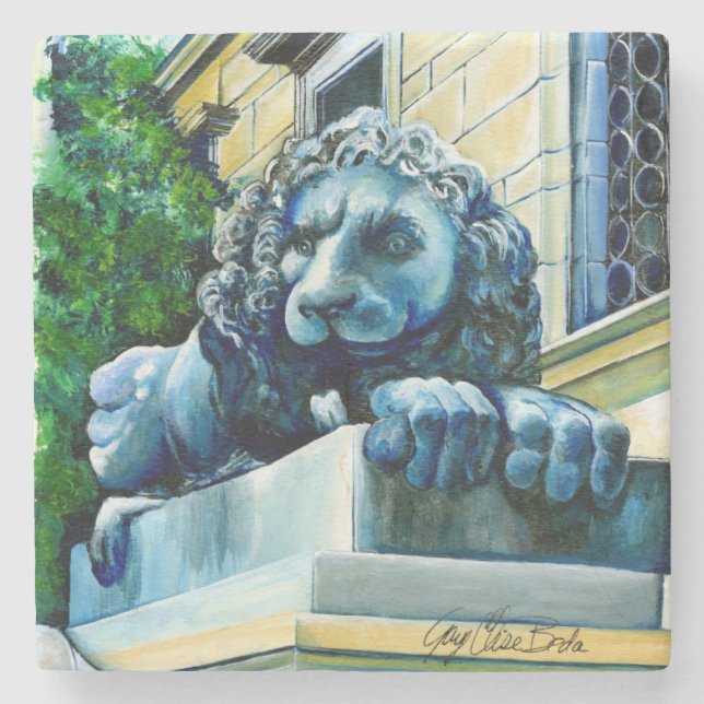 Dessous-de-verre En Pierre Estemate Feline, Washington DC, États-Unis (Devant)