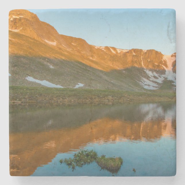 Dessous-de-verre En Pierre États-Unis, Colorado, Mt. Evans. Reflet du lac Sum (Devant)