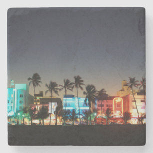 Dessous-de-verre En Pierre États-Unis, Floride, Miami Beach, Ocean Drive, Art