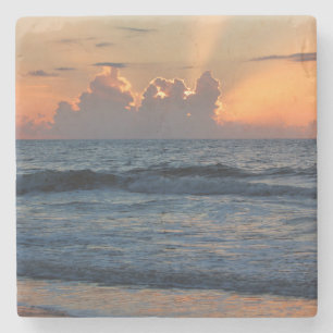 Dessous-de-verre En Pierre États-Unis, Géorgie, île de Tybee, plage de Tybee 