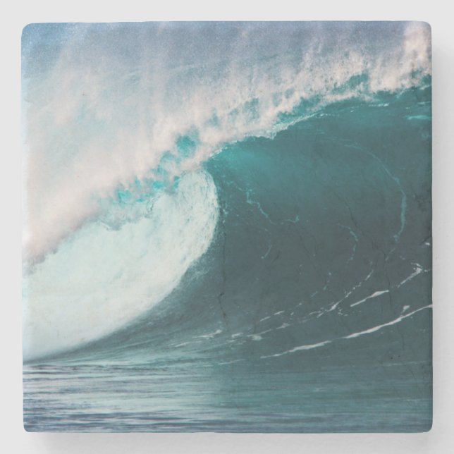 Dessous-de-verre En Pierre États-Unis, Hawaï, Oahu, Grandes vagues (Devant)