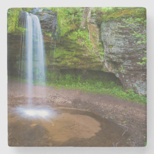 Dessous-de-verre En Pierre États-Unis, Michigan. Chutes de Scott dans le Mich