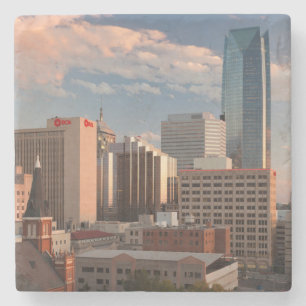 Dessous-de-verre En Pierre États-Unis, Oklahoma, Oklahoma City, Ville élevée