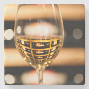 Dessous-de-verre En Pierre États-Unis, Washington, Walla Walla. Verre à vin
