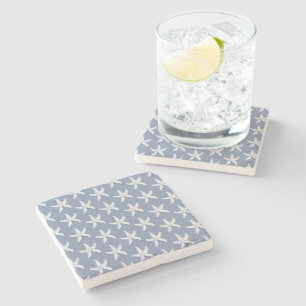 Dessous-de-verre En Pierre Étoile de mer bleue blanche de plage
