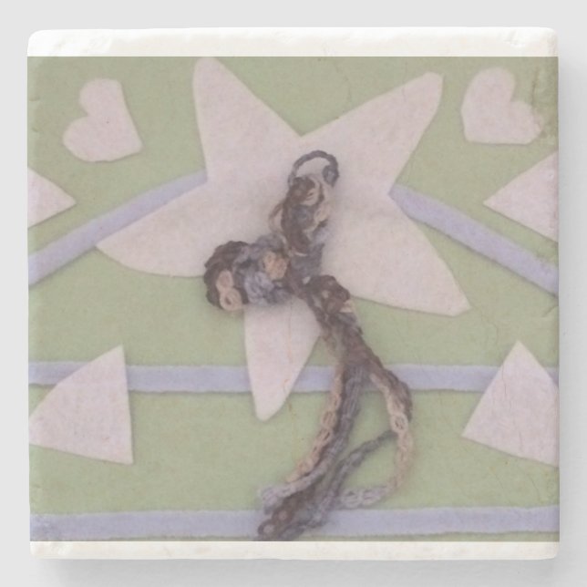 Dessous-de-verre En Pierre Étoile flottante (Devant)