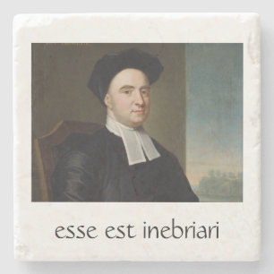 Dessous-de-verre En Pierre Évêque Berkeley Philosophy Coaster