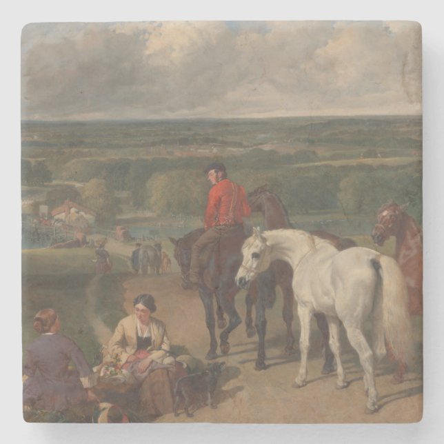 Dessous-de-verre En Pierre Exercice des chevaux royaux (art équin) (Devant)