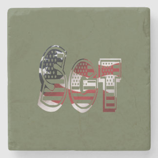 Dessous-de-verre En Pierre Extraordinaire patriotique militaire unique