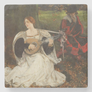 Dessous-de-verre En Pierre Fair is my Love (par Edwin Austin Abbey)