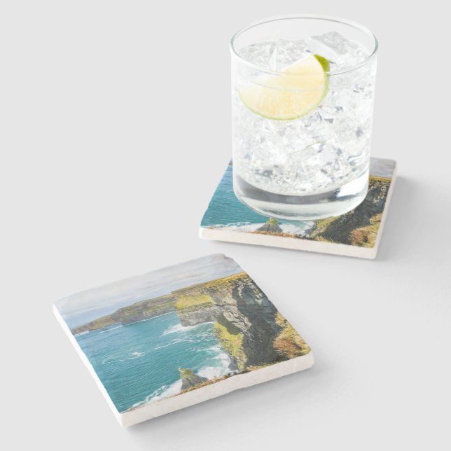 Dessous-de-verre En Pierre Falaises de Moher, Irlande (Côté)