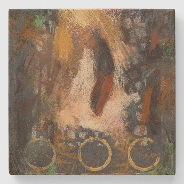 Dessous-de-verre En Pierre Feather Coaster (Devant)