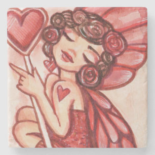 Dessous-de-verre En Pierre Fée de la Saint Valentin
