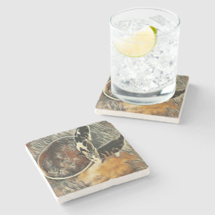 Dessous-de-verre En Pierre Feeding Time !