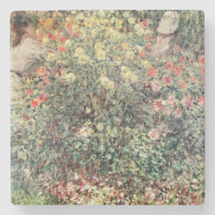 Dessous-de-verre En Pierre Femmes de Claude Monet en fleurs, 1875