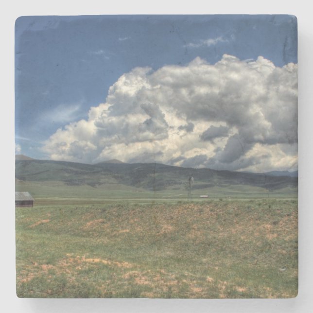 Dessous-de-verre En Pierre Ferme du Colorado (Devant)
