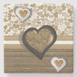 Dessous-de-verre En Pierre Fête des mères Dessous de verre en pierre de marbr