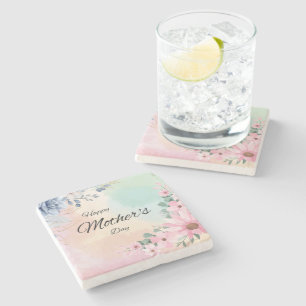 Dessous-de-verre En Pierre Fête des mères écologique Fête florale