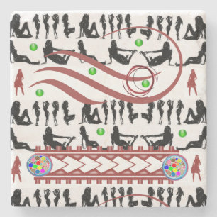 Dessous-de-verre En Pierre Fête des pères Dessous de verre en pierre