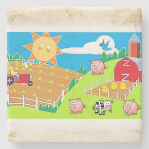 Dessous-de-verre En Pierre Fête des pères Dessous de verre en pierre