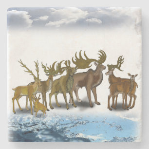 Dessous-de-verre En Pierre Fête des pères Dessous de verre en pierre