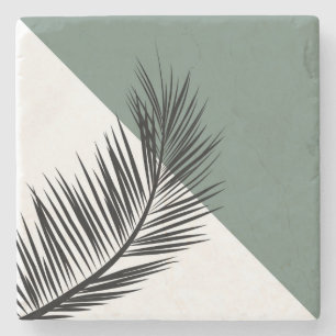 Dessous-de-verre En Pierre Feuille de palme