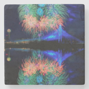 Dessous-de-verre En Pierre Feux d'artifice