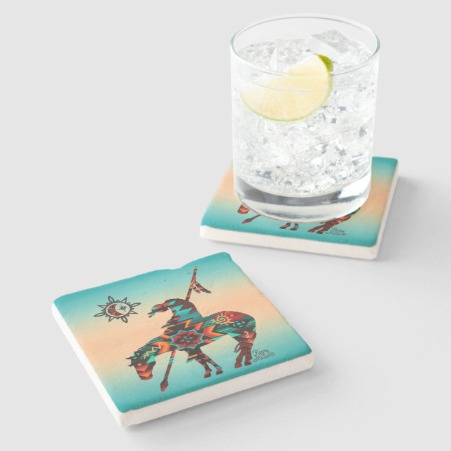 Dessous-de-verre En Pierre Fin Du Dessous de verre De Pierre Du Sentier (Côté)