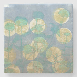 Dessous-de-verre En Pierre Floral I