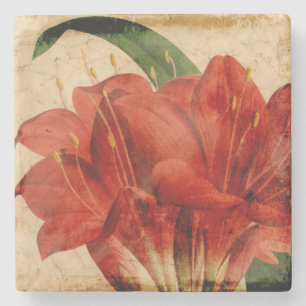 Dessous-de-verre En Pierre Floral vibrant VIII