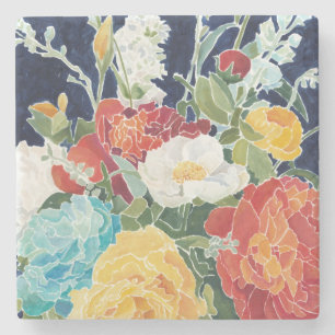 Dessous-de-verre En Pierre Florals de minuit Ier