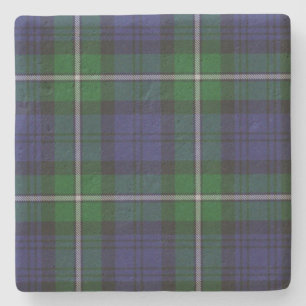 Dessous-de-verre En Pierre Forbes Clan Tartan Plaid Dessous de verre en pierr