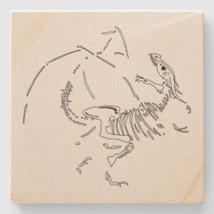 Dessous-de-verre En Pierre Fossiles dragons