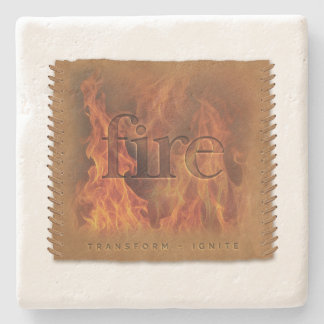 Dessous-de-verre En Pierre Four Elements - Fire - Coaster