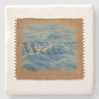 Dessous-de-verre En Pierre Four Elements - Water - Coaster