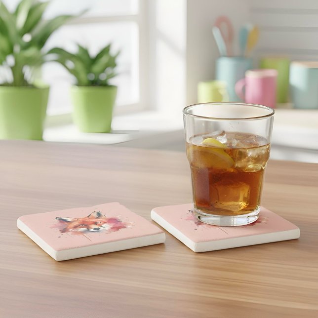 Dessous-de-verre En Pierre Fox Stone Coaster (Créateur téléchargé)