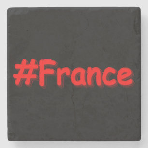Dessous-de-verre En Pierre "#France" Joli Design. Commandez dès maintenant