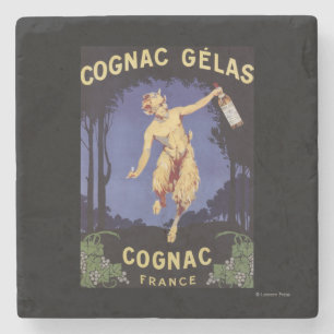 Dessous-de-verre En Pierre FranceCognac Gelas PosterFrance promotionnel