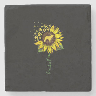 Dessous-de-verre En Pierre Frenchie Mom Sunflower French Bulldog Lover Cadeau