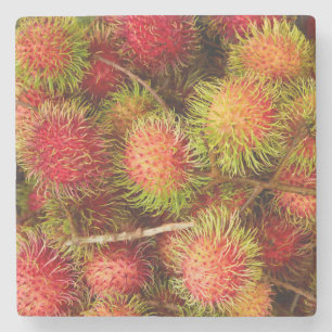 Dessous-de-verre En Pierre Fruit de rambutan au marché de Can Duoc