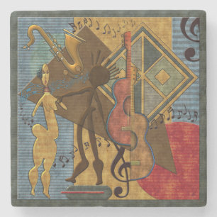 Dessous-de-verre En Pierre Funky Hot Jazz Marble