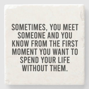 Dessous-de-verre En Pierre Funny Sarcastic Introvert Humour Dire