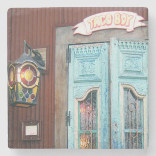 Dessous-de-verre En Pierre Garçon de taco, plage de folie, dessous de verre