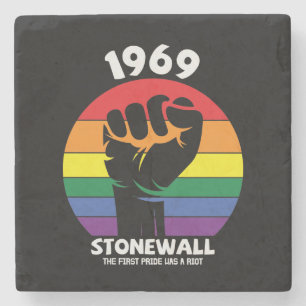 Dessous-de-verre En Pierre Gay pride du souvenir de Stonewall Riot