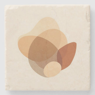 Dessous-de-verre En Pierre geometrical shapes terracotta and earthy tones