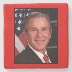 Dessous-de-verre En Pierre George Bush 43ème photo du président américain