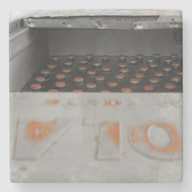 Dessous-de-verre En Pierre Glacière en métal (Devant)